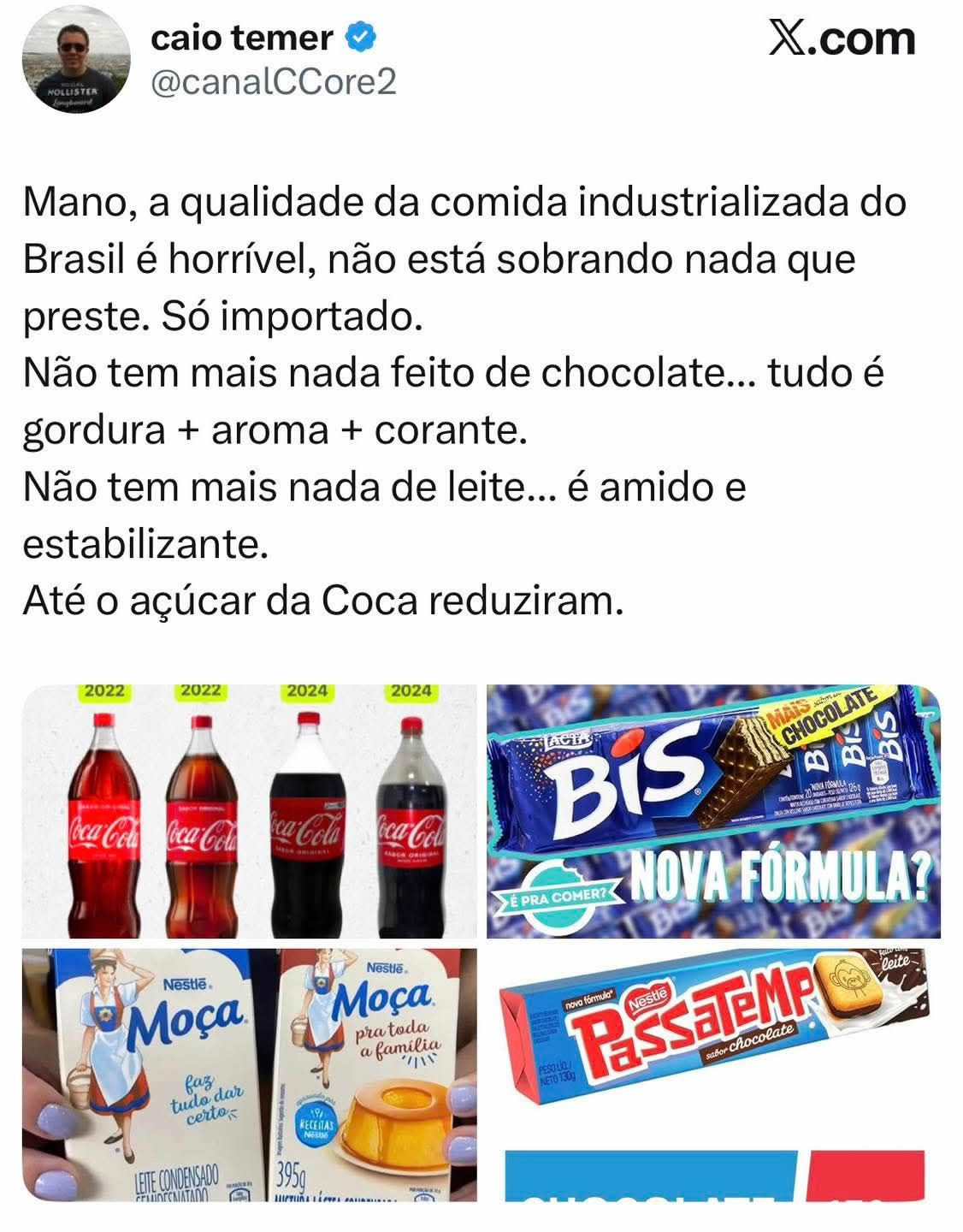 Brasil 2025: sabor de infância agora vem com conservante e decepção