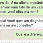 Brasileiro e o dom de achar que zap resolve vazamento de motor
