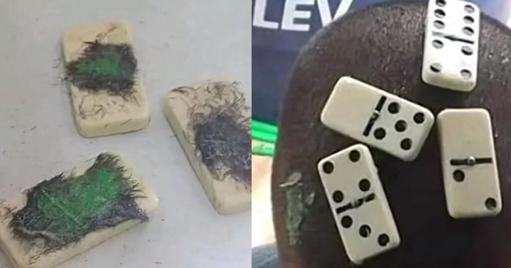 Mãe joga dominó e zera o cabelo do filho — literalmente!