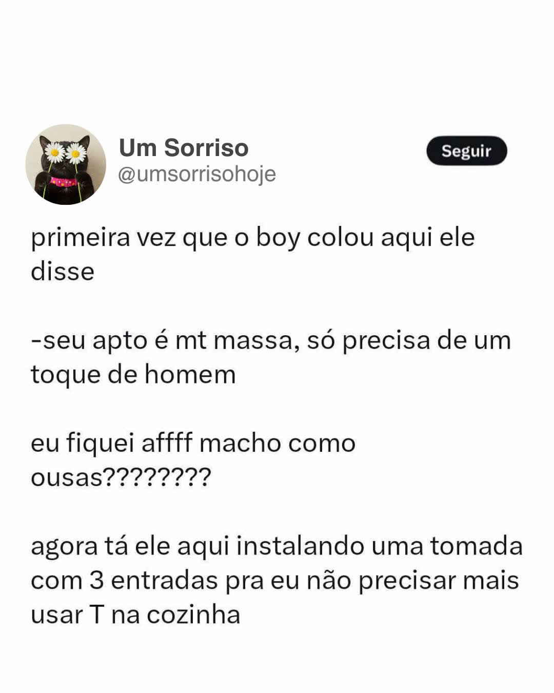 O verdadeiro toque de homem é saber instalar uma tomada