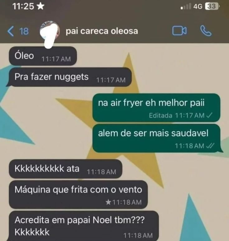 Pai raiz não acredita em air fryer - só confia no óleo e em Deus! Pai raiz não acredita em air fryer - só confia no óleo e em Deus!