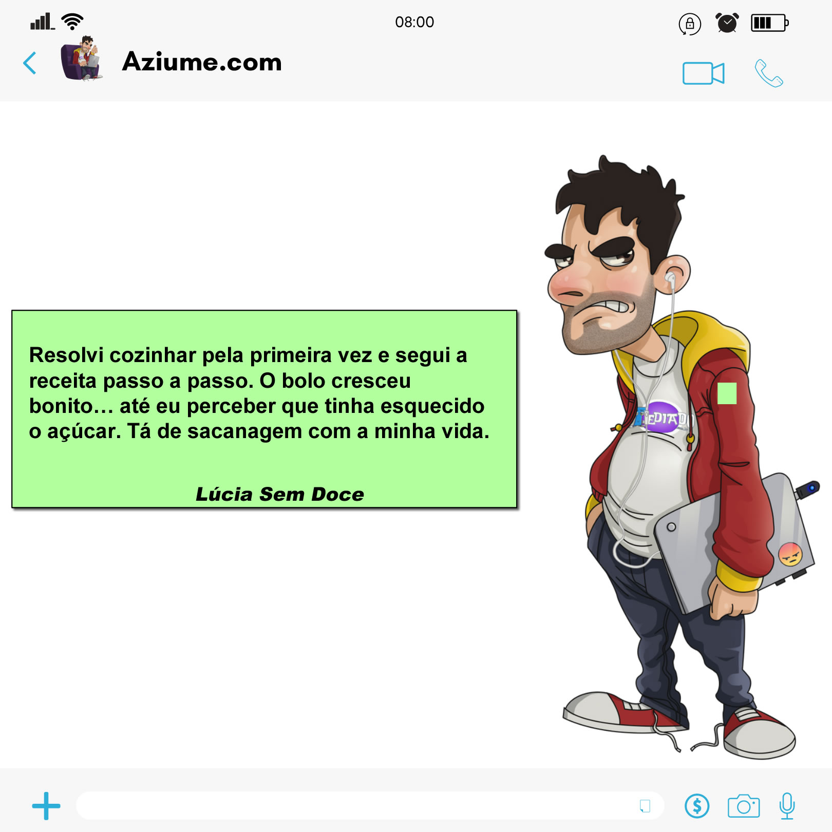 Quando a receita é de bolo, mas a vida entrega um tijolo