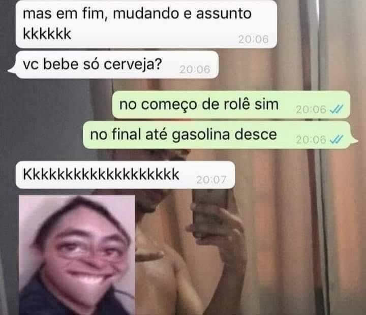 Quando o rolê evolui da cerveja pra gasolina