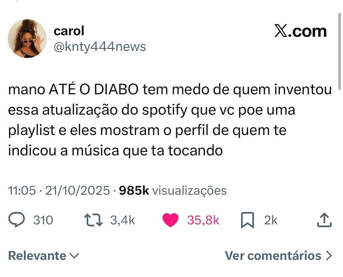 Spotify virou detector de ex: cada música, um gatilho emocional Spotify virou detector de ex: cada música, um gatilho emocional