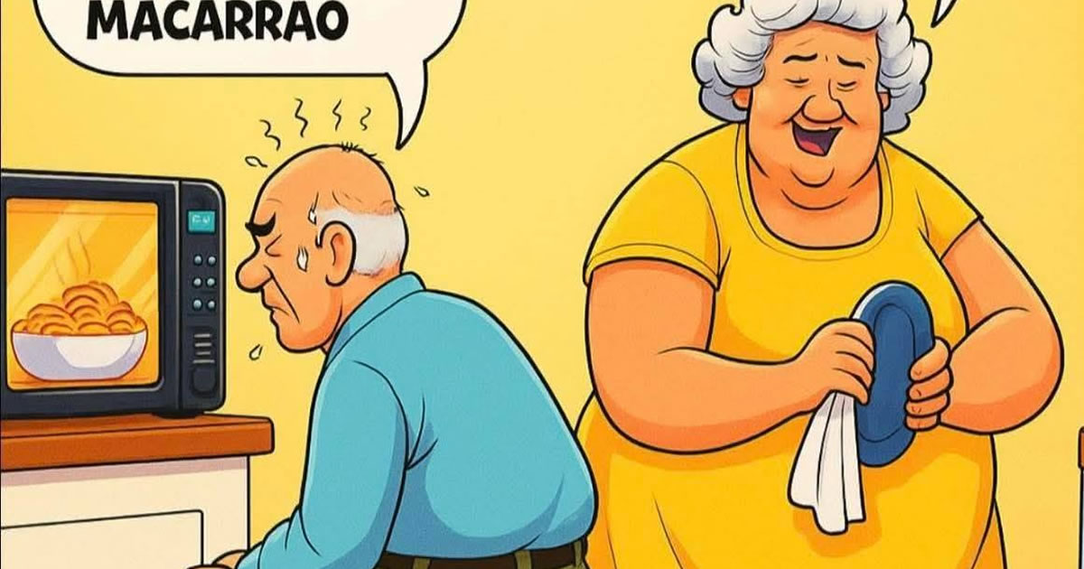 Véio confunde micro-ondas com TV e vira eleitor do macarrão instantâneo!