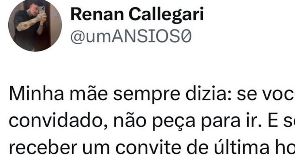 A lei sagrada dos convites da mãe brasileira A lei sagrada dos convites da mãe brasileira