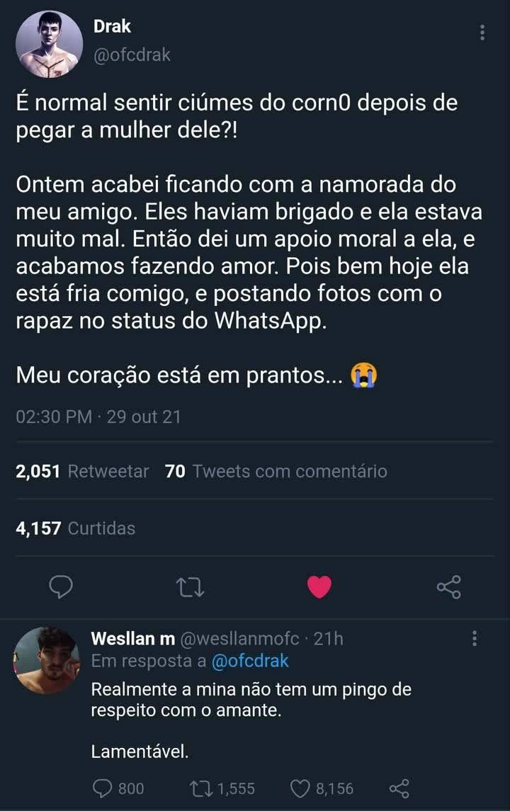 Ciúme do corn0: Quando o amante quer ser o oficial