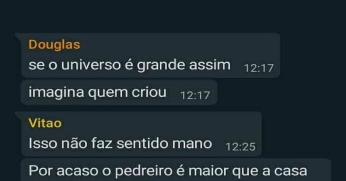 Reflexão cósmica vs. lógica de pedreiro – O debate mais brasileiro do universo
