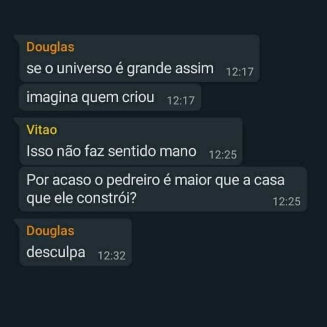 Reflexão cósmica vs. lógica de pedreiro – O debate mais brasileiro do universo