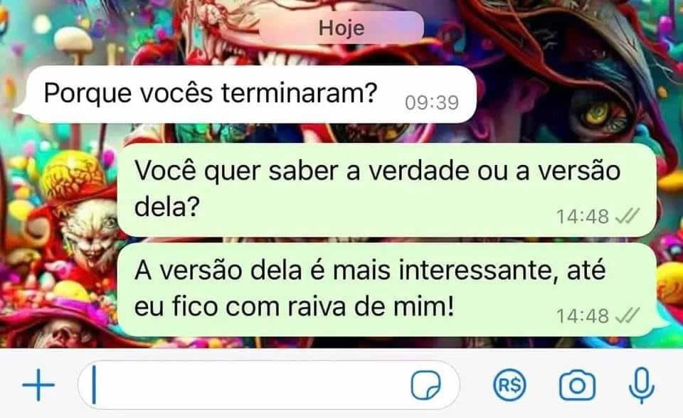 A versão dela ganhou até de mim