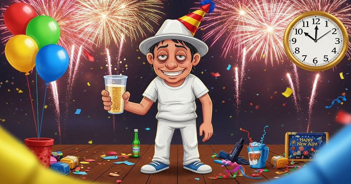 Feliz ano novo. Que venha o reveillon, a felicidade e menos boleto