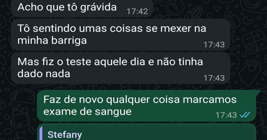 Quando a dúvida é gravidez, mas a resposta é Brasil