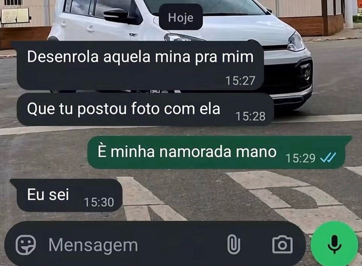 Quando a falta de noção bate no WhatsApp