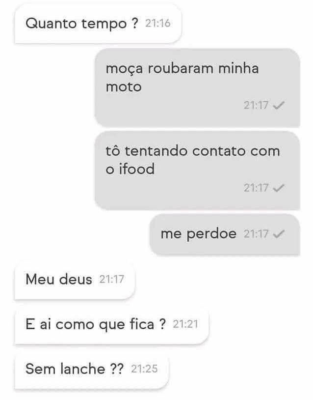 Quando o drama é grande, mas a fome é maior