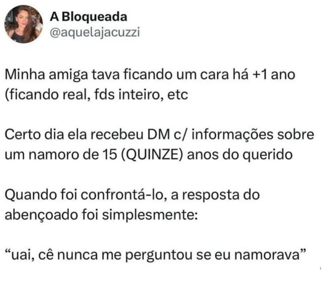 Quando o quase namoro descobre que era só uma omissão bem planejada