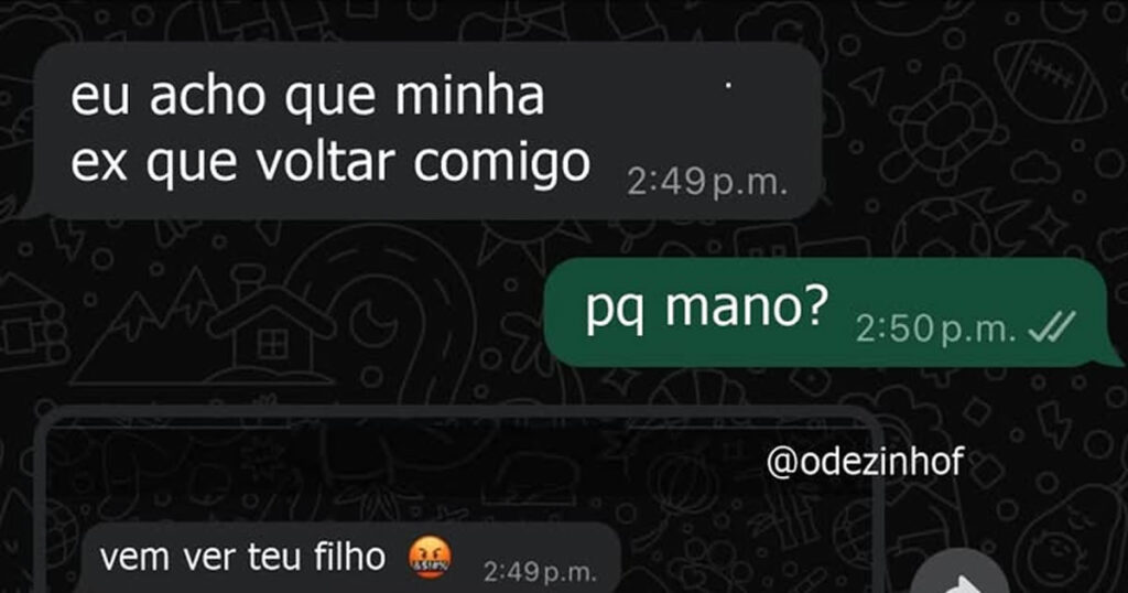 Quando “vem ver teu filho” vira declaração de amor