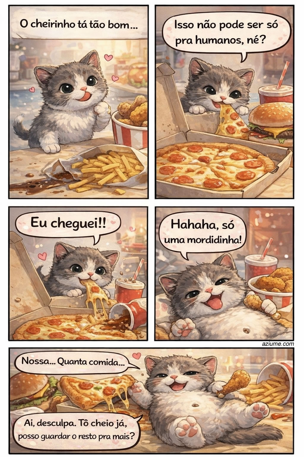 Quando a comida vence o autocontrole e ainda pede sobremesa