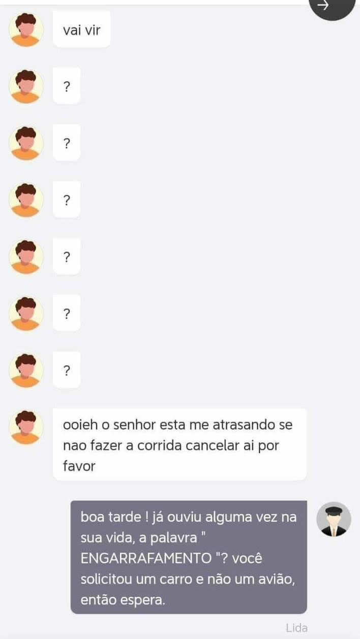 Quando a pressa pede avião mas só chamou um carro mesmo Quando a pressa pede avião mas só chamou um carro mesmo
