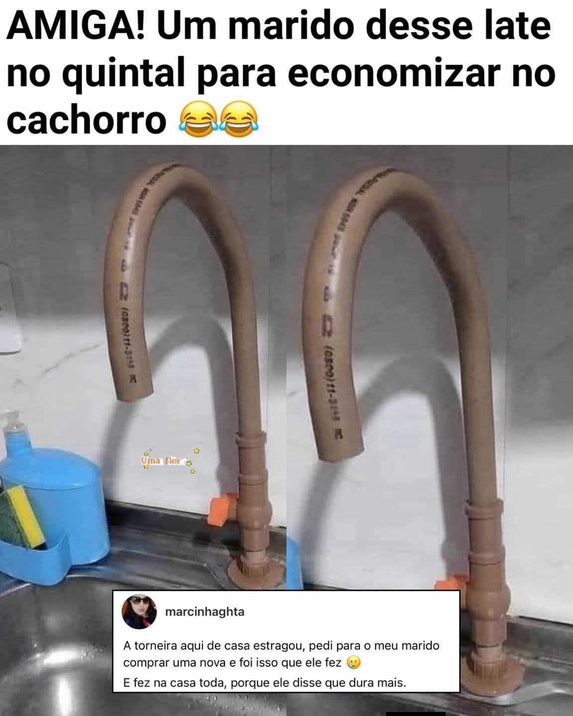 Quando a torneira quebra e nasce a engenharia da mangueira doméstica