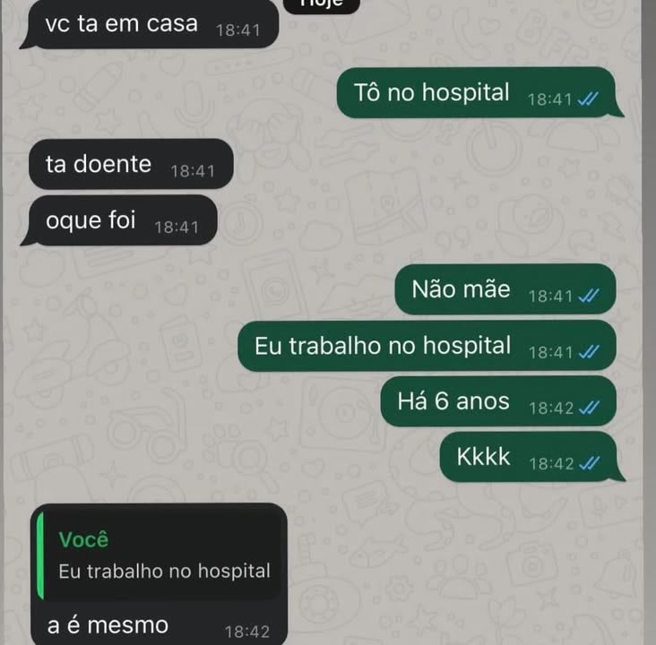 Quando dizer “tô no hospital” vira drama sem roteiro nenhum