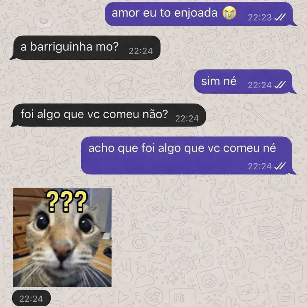 Quando você passa mal e ainda sai culpada pela própria náusea Quando você passa mal e ainda sai culpada pela própria náusea