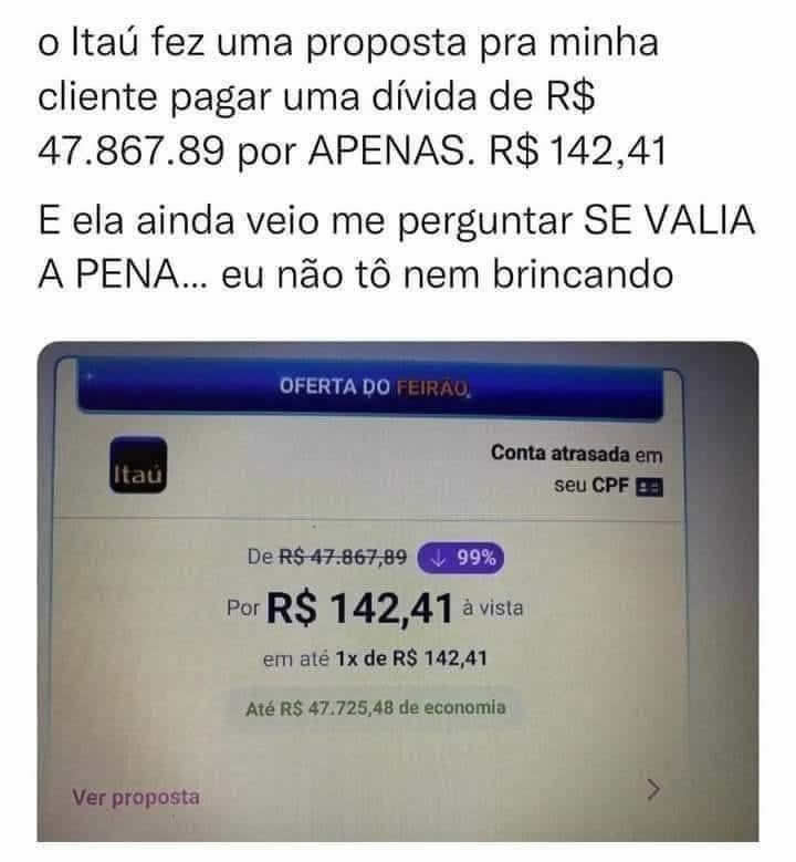 A dívida que virou troco e deixou até a calculadora em choque A dívida que virou troco e deixou até a calculadora em choque