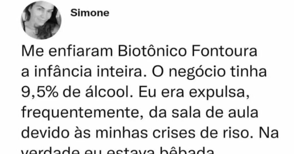 A geração criada no fortificante que talvez estivesse em clima de happy hour sem saber A geração criada no fortificante que talvez estivesse em clima de happy hour sem saber