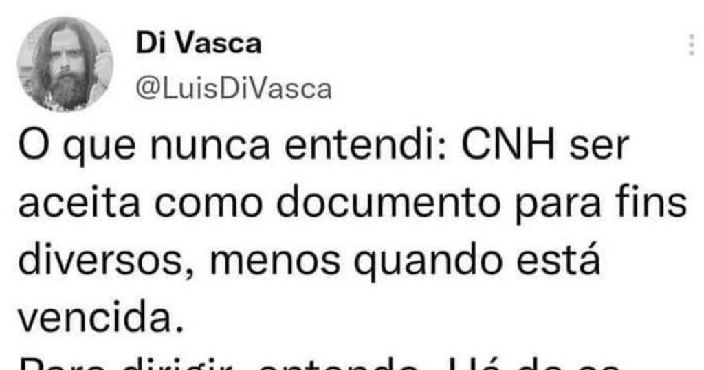 CNH vencida e a crise de identidade mais burocrática do Brasil CNH vencida e a crise de identidade mais burocrática do Brasil