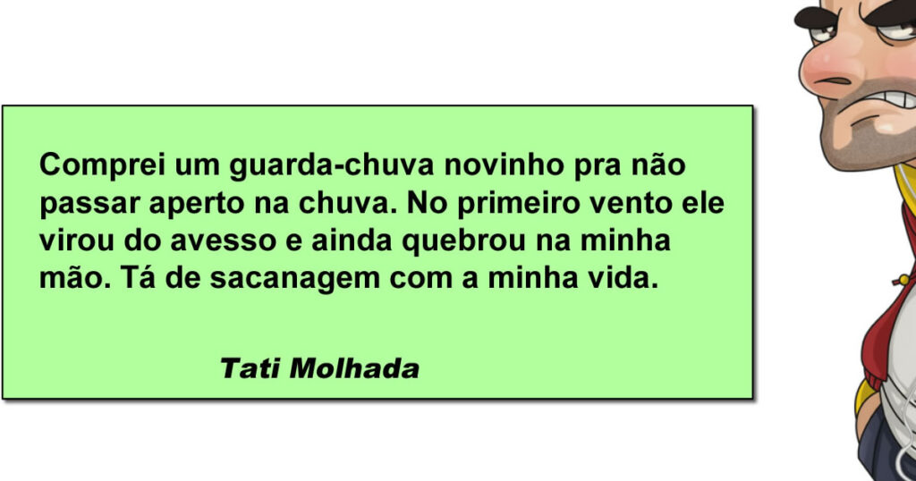 Guarda-chuva, o inimigo disfarçado de proteção contra a chuva