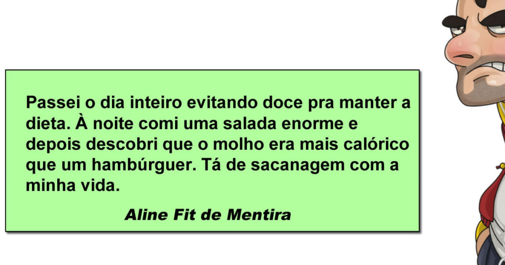 A triste descoberta de que salada também pode ser golpe calórico