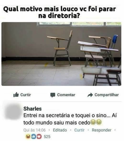 O aluno que antecipou o recreio e quase assumiu a presidência da escola