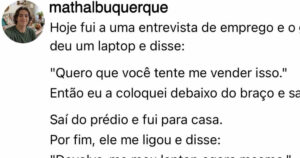 O candidato que levou “venda criativa” ao nível mais ousado possível