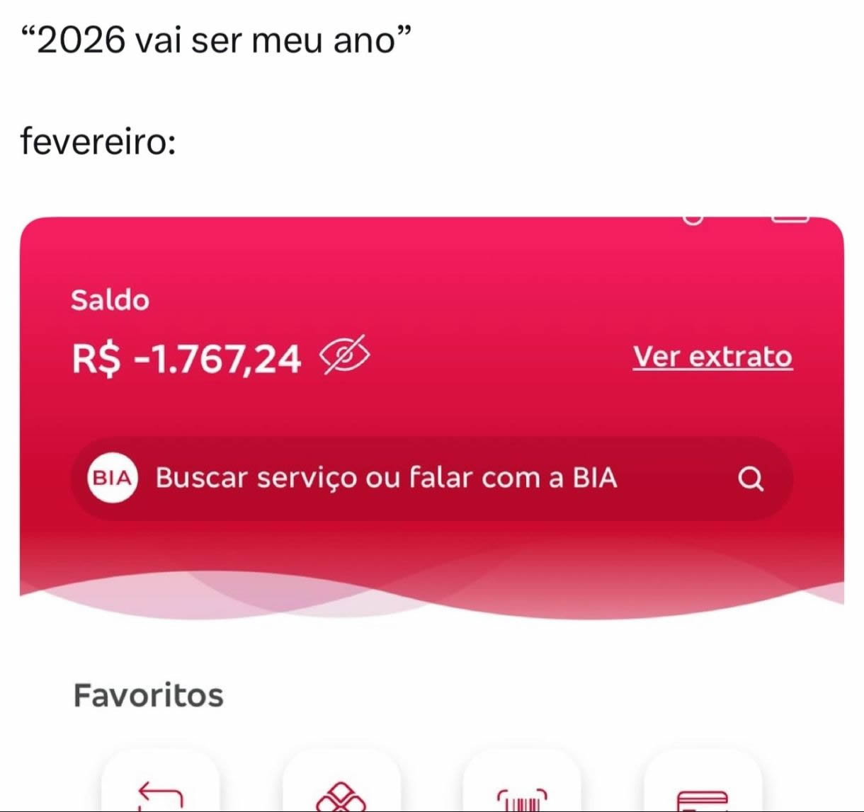 O momento em que você percebe que 2026 já pertence ao banco