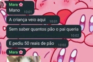 Quando a criança descobre que pão agora é vendido por orçamento e não por unidade