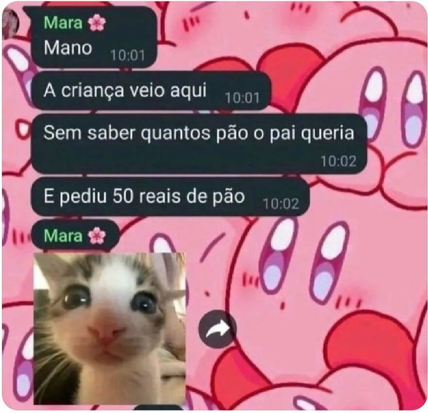 Quando a criança descobre que pão agora é vendido por orçamento e não por unidade Quando a criança descobre que pão agora é vendido por orçamento e não por unidade