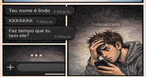 Cantada enviada com confiança, lógica esquecida em casa