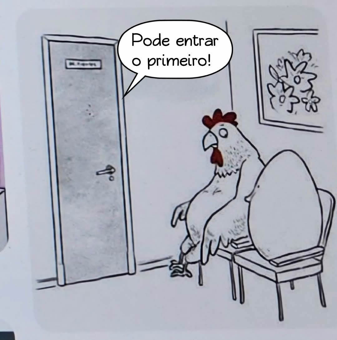 Quando a educação é tanta que ninguém quer ser o primeiro a se dar mal