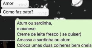 Quando o amor pede patê e recebe receita de atum com maionese