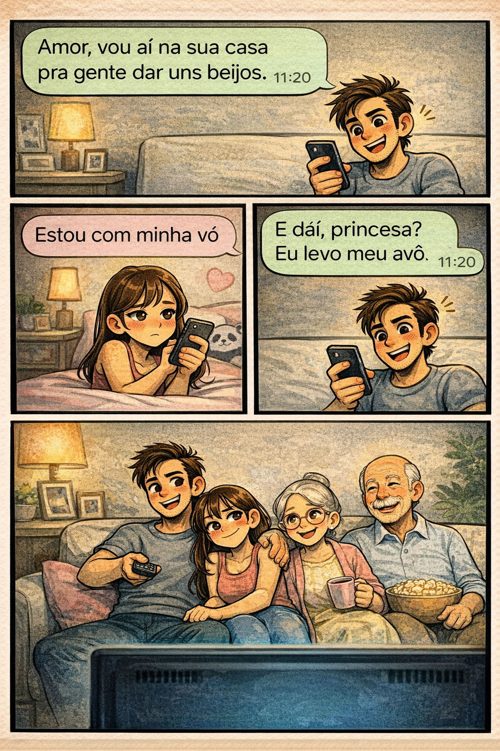 Quando o encontro romântico vira reunião de família sem aviso prévio