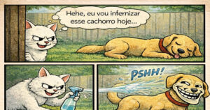 Quando o plano de zoeira vira aula prática de karma instantâneo