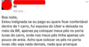 Quando o porta luvas vira área vip dos pés confiantes