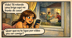 Quando o romance vira streaming de briga ao vivo em qualidade HD