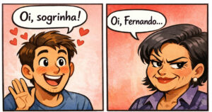 Quando você acha que tá conquistando, mas já tá sendo avaliado pela banca da sogra