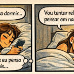 Quando você deita pra dormir e sua mente abre 27 abas ao mesmo tempo
