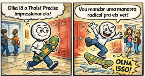 Quando você tenta pagar de radical e vira atração de comédia ao vivo