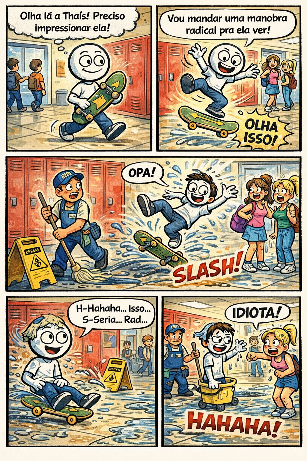 Quando você tenta pagar de radical e vira atração de comédia ao vivo