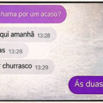 Quando você tenta ser inteligente no chat e vira atração do churrasco