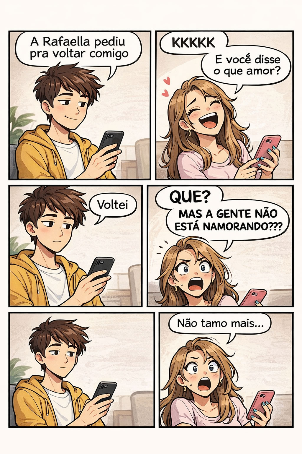 Terminou o namoro sem avisar e seguiu a programação normal Terminou o namoro sem avisar e seguiu a programação normal