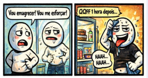 A dieta que durou menos que Wi-Fi ruim e terminou em ataque à geladeira