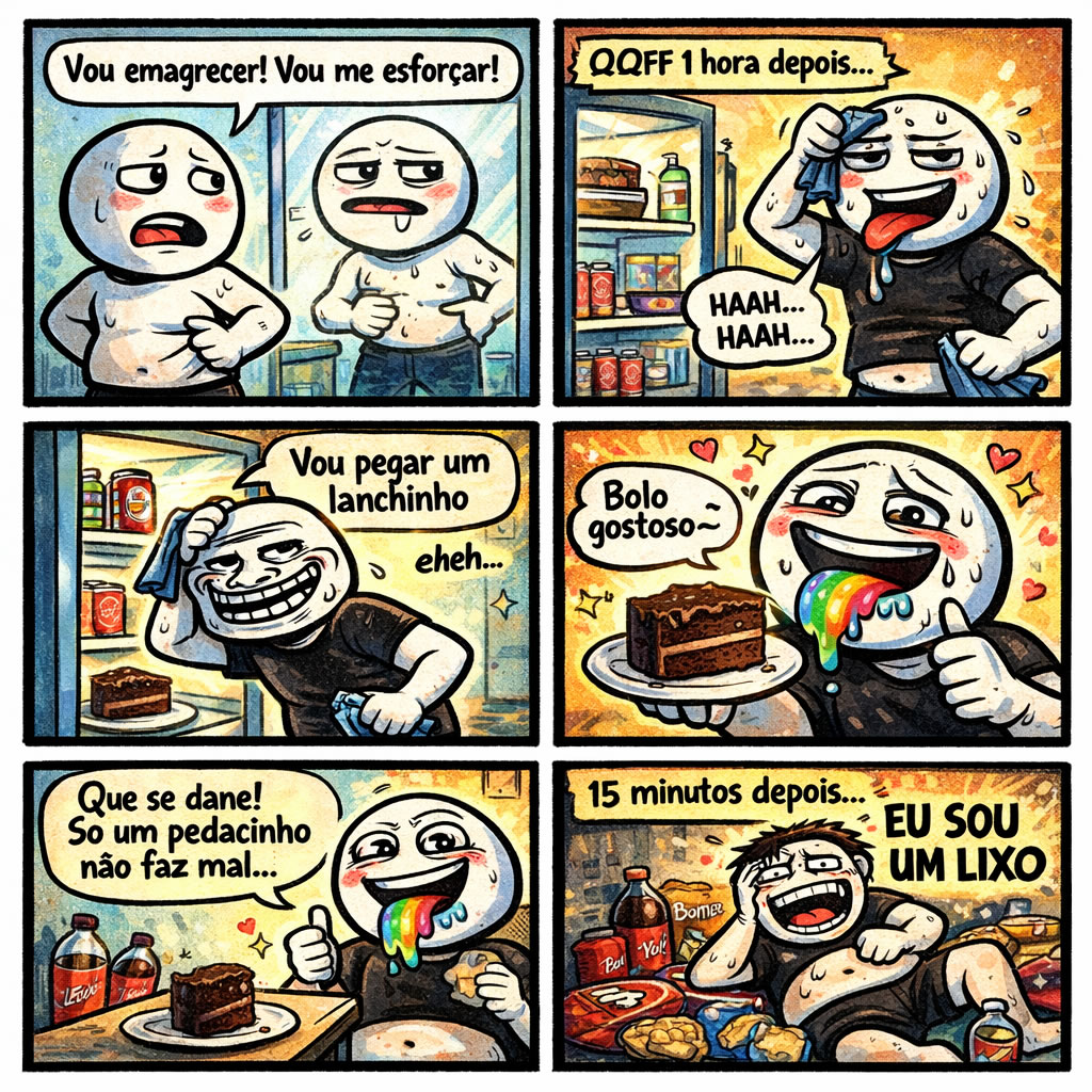 A dieta que durou menos que Wi-Fi ruim e terminou em ataque à geladeira A dieta que durou menos que Wi-Fi ruim e terminou em ataque à geladeira